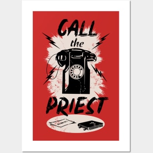 Retro Vintage Call the Priest Posters and Art